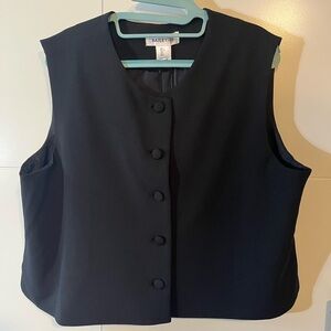 NWT Bailey 44 Black Button-Up Vest Wmns Large